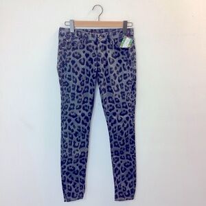 Mother gray and black leopard print pants size 27